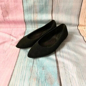 Black Alfani pointed toe flats